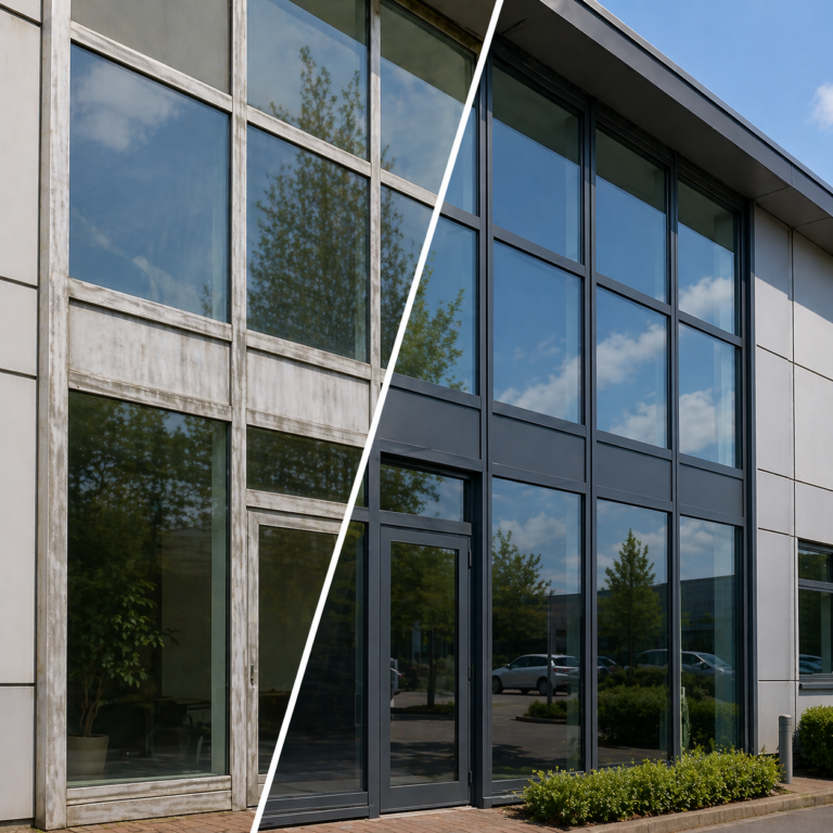 Curtain Wall & Window Spraying