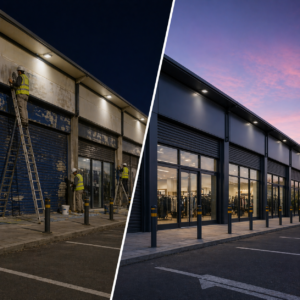 Retail Park – Shopfronts & Shutters.